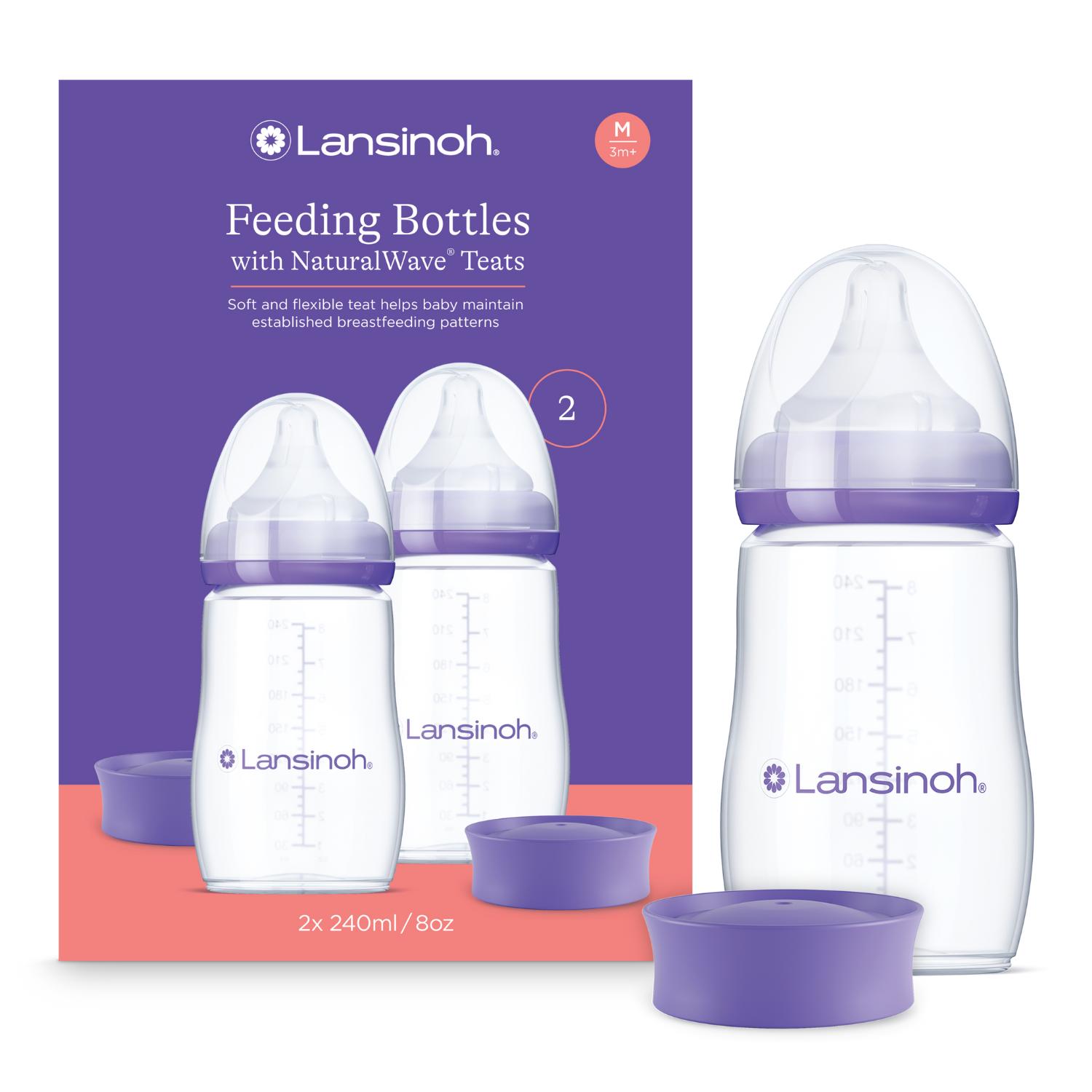 Set me 2 Biberona plastik 240ml Anti Colic Lansinoh New