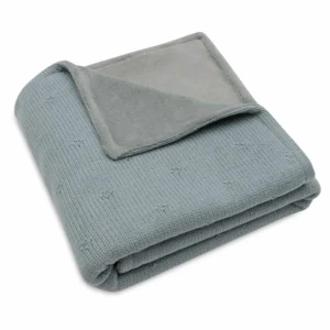 Batanije velvet Cosy Knit Sea Green - Jollein