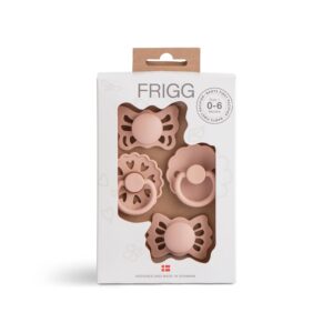FRIGG Baby's First pacifier Floral heart (Blush) 0-6 months