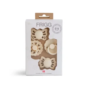 FRIGG Baby's First pacifier Floral heart (Cream) 0-6 months