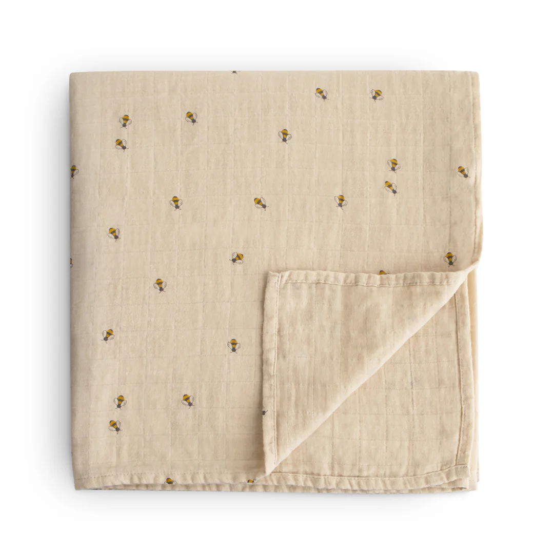 Napa Muslin Swaddle 120x120 cm - Mushie - Image 4