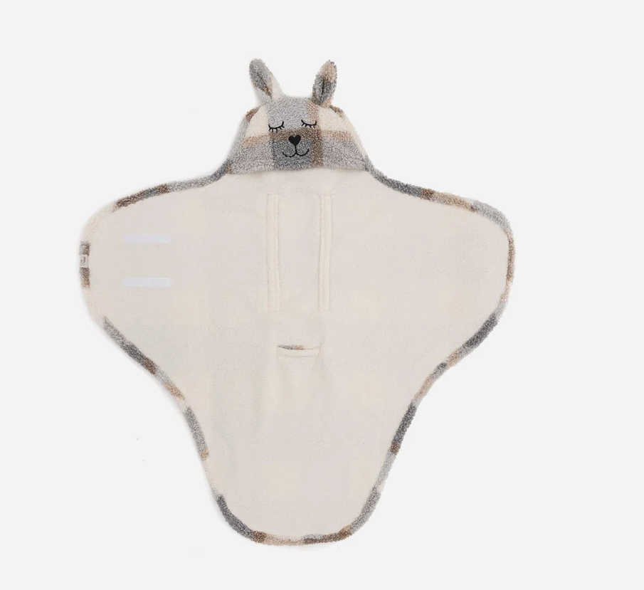 Wrap Blanket Bunny Check - Boucle - Image 2