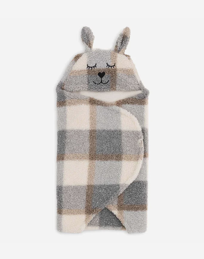 Wrap Blanket Bunny Check - Boucle - Image 4