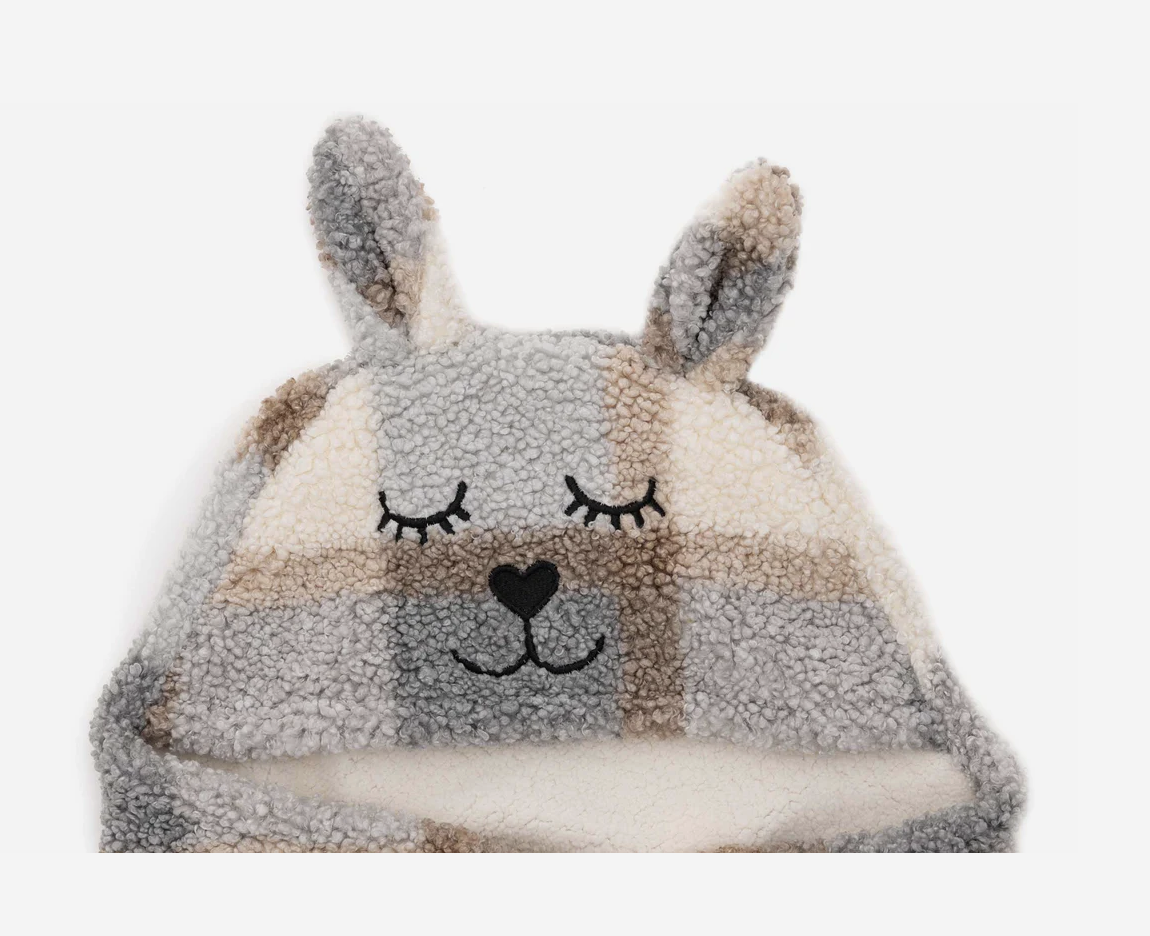 Wrap Blanket Bunny Check - Boucle - Image 5