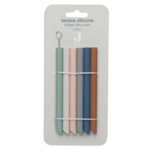 Jollein Straws Silicone Multicolour (6pack)