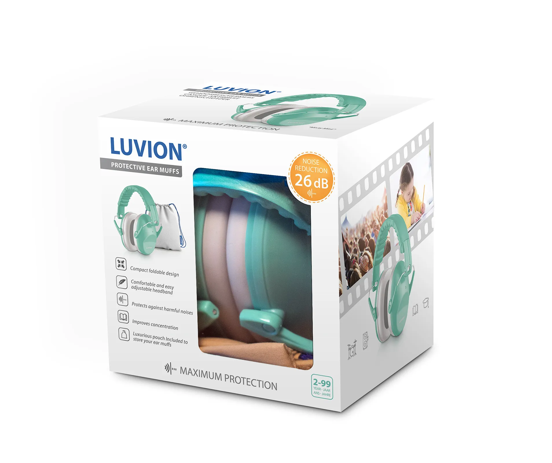 Luvion Protective Ear Muffs - Mint - Image 2