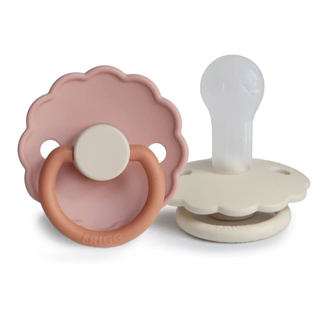 FRIGG Daisy Silicone 2-Pack Biscuit/Cream - Size 2