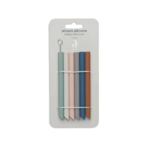 Jollein Straws Silicone Multicolour (6pack)